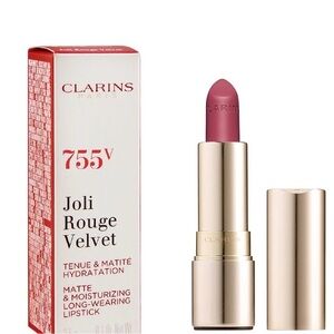 Clarins Joli Rouge Velvet Matte & Moisturizing Long-Wearing Lipstick 755V Litchi